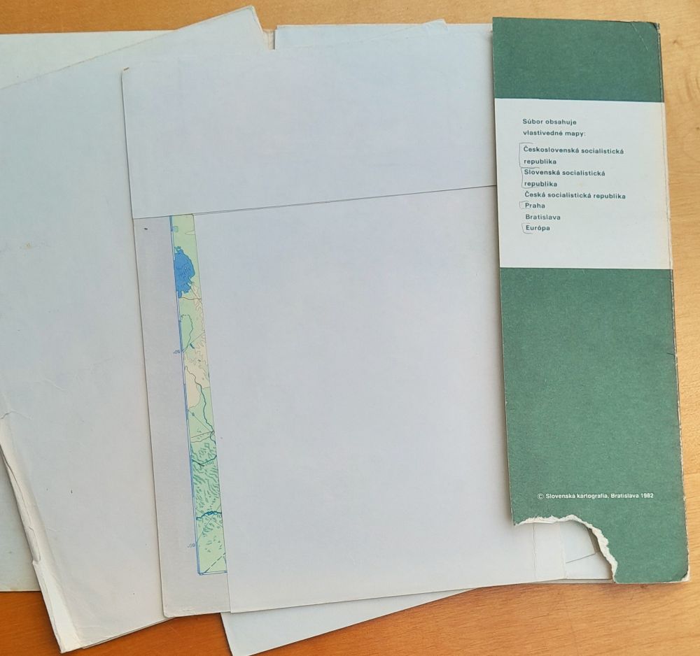 Súbor vlastivedných máp pre 4. ročník