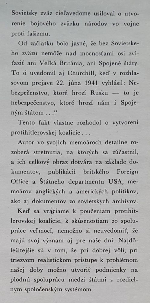 Vznik protihitlerovskej koalície / Edícia Memoáre