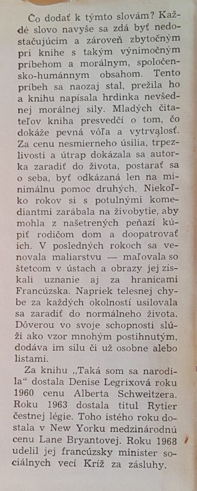 Taká som sa narodila / Edícia Čajka