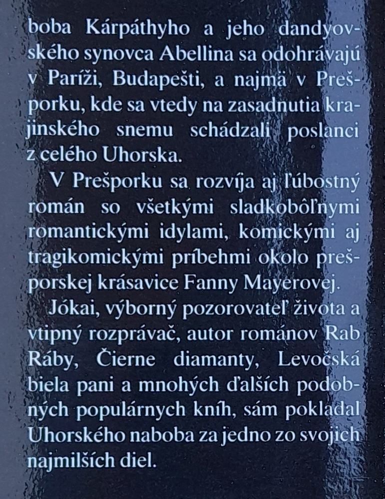 Uhorský nabob - Mór Jókai - Edícia Meteor