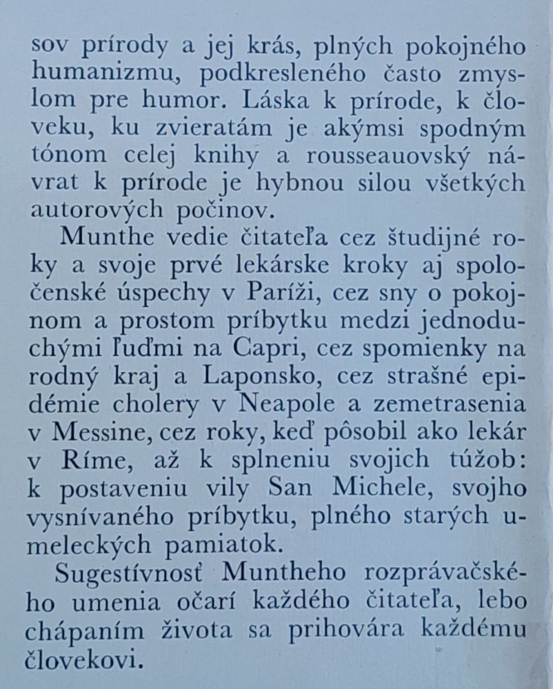 Kniha o San Michele - Hviezdoslavova knižnica