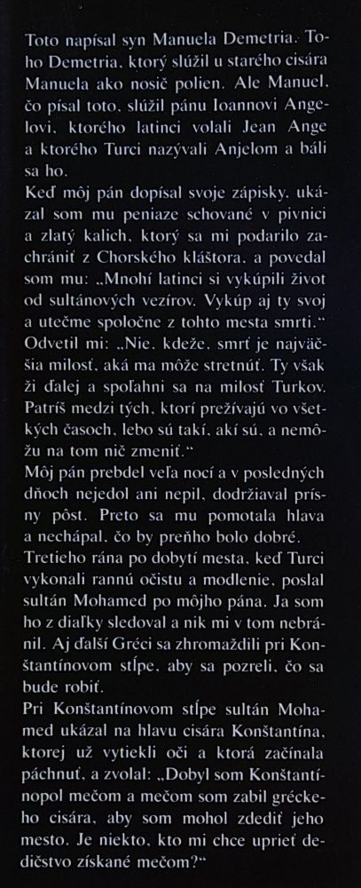 Čierny anjel - 1. Mladý Ioannes - 2. Ioannes Angelos - SPKK