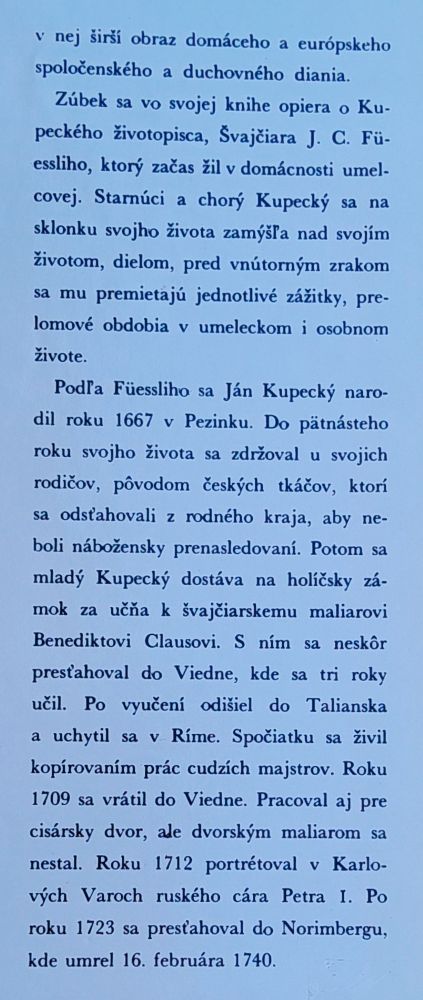Farebný sen - Román zo života uhorského barokového maliara Jána Kupeckého