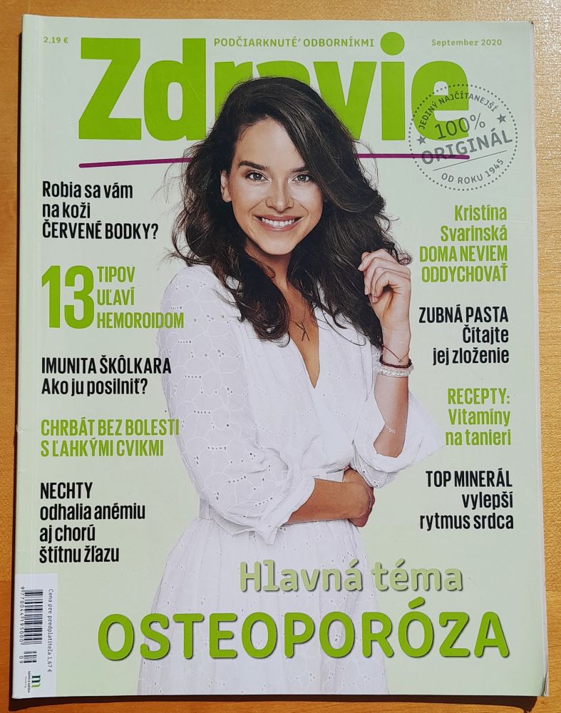 Zdravie - rok 2020, čísla 1., 6., 8., 9., 10., 11., 12..