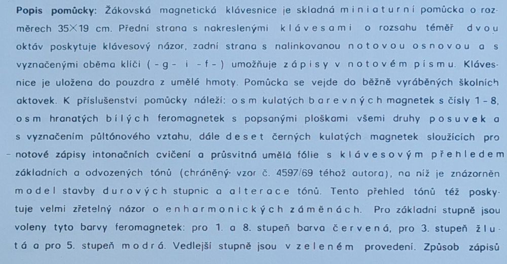 Retro žiacká magnetická klávesnica