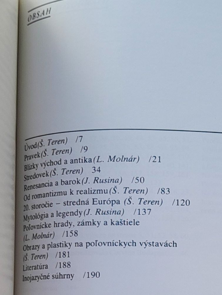 Lov a zver vo výtvarnom prejave