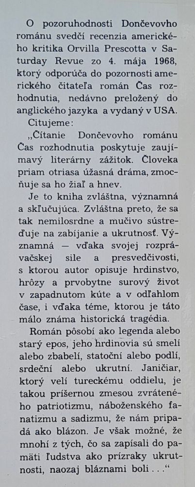 Čas rozhodnutia - SPKK