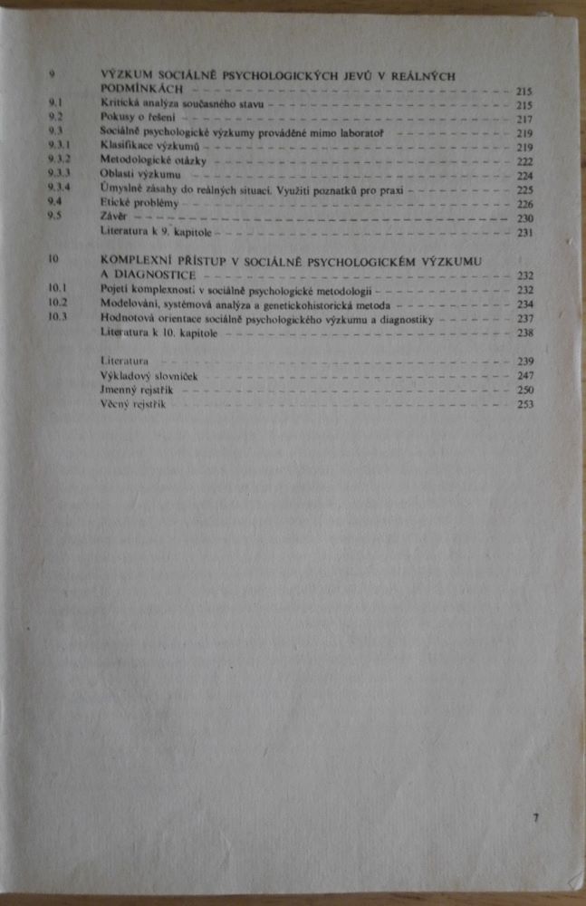 Metody sociální psychologie 