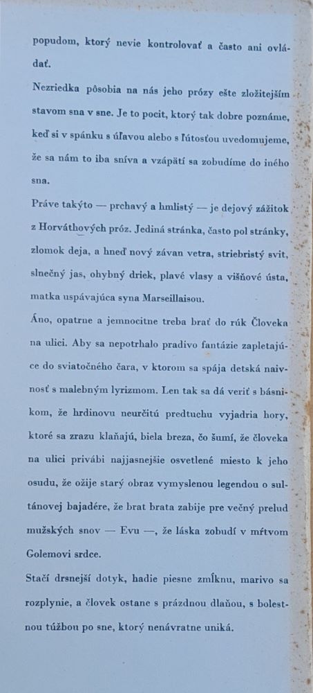 Človek na ulici / Zbierka noviel