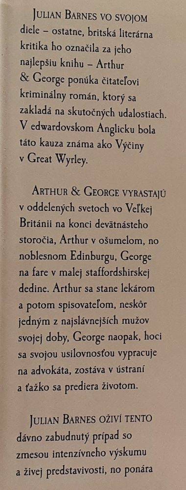 Arthur & George (Arthur a George)