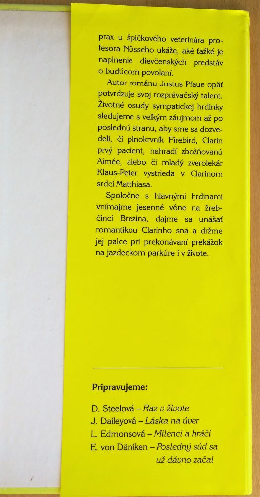 Clara sa nevzdáva / Voľné pokračovanie románu Clara a jej lásky.