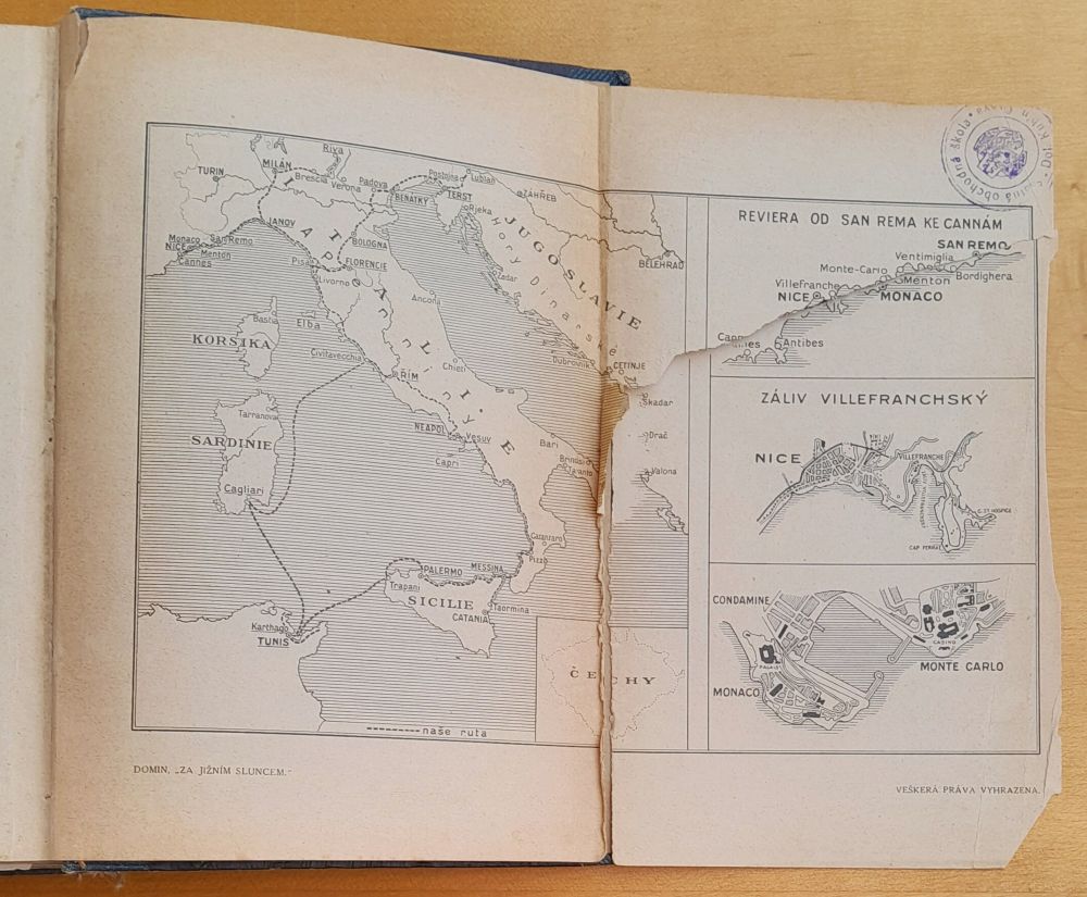 Za jižním sluncem / Zápisky přírodopisce z cesty po Středomoří