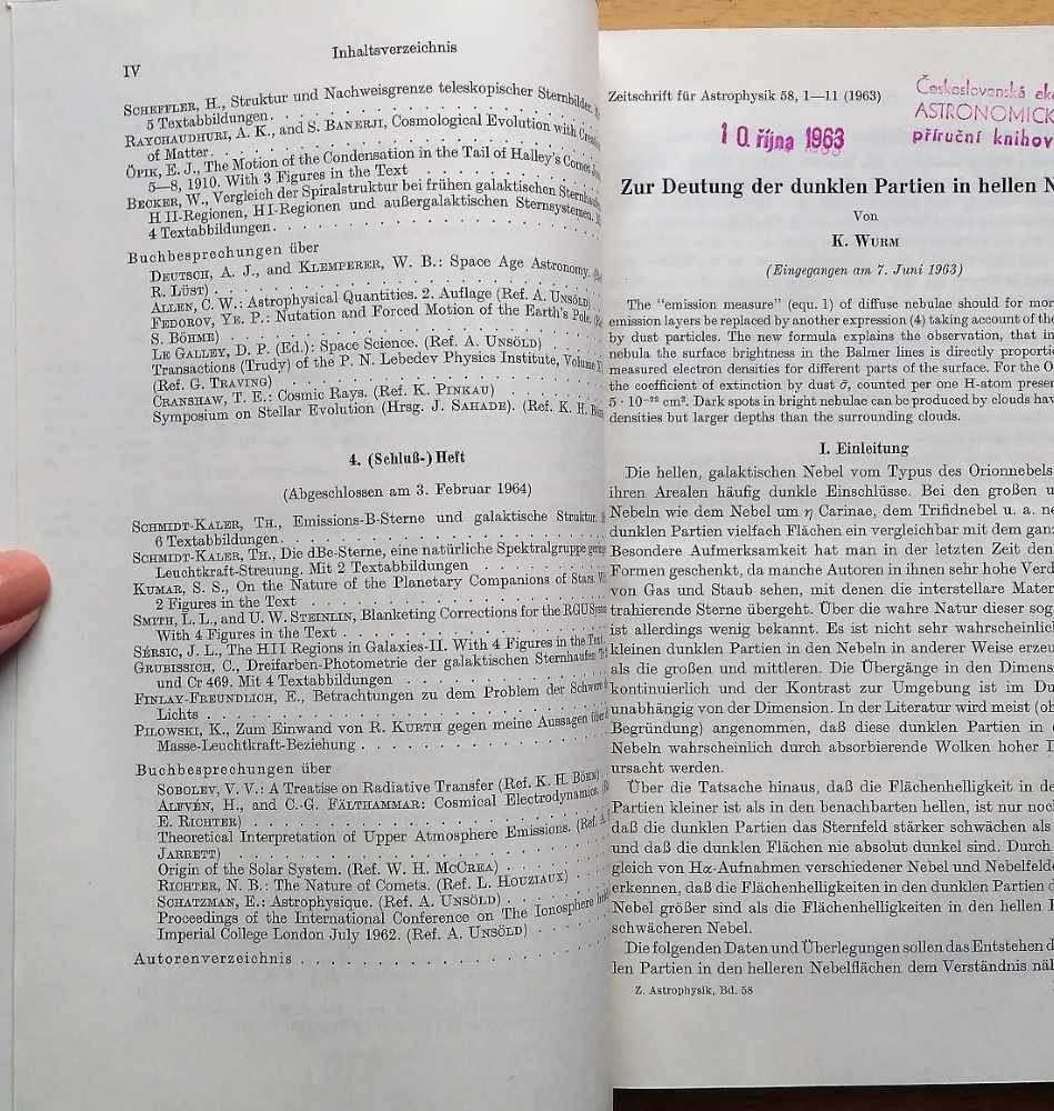 Zeitschrift fuer Astrophysik - Časopis astrofyziky