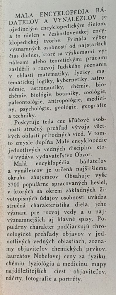 Malá encyklopédia bádateľov a vynálezcov