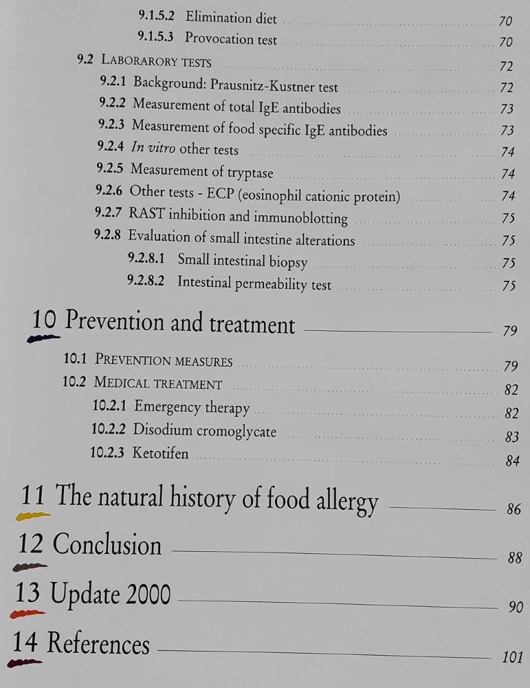 Food Allergies / Present and future problems