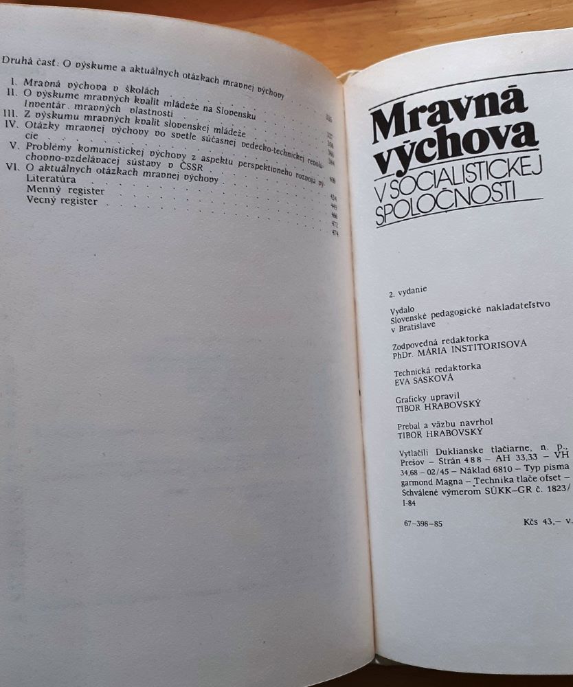 Mravná výchova v socialistickej spoločnosti