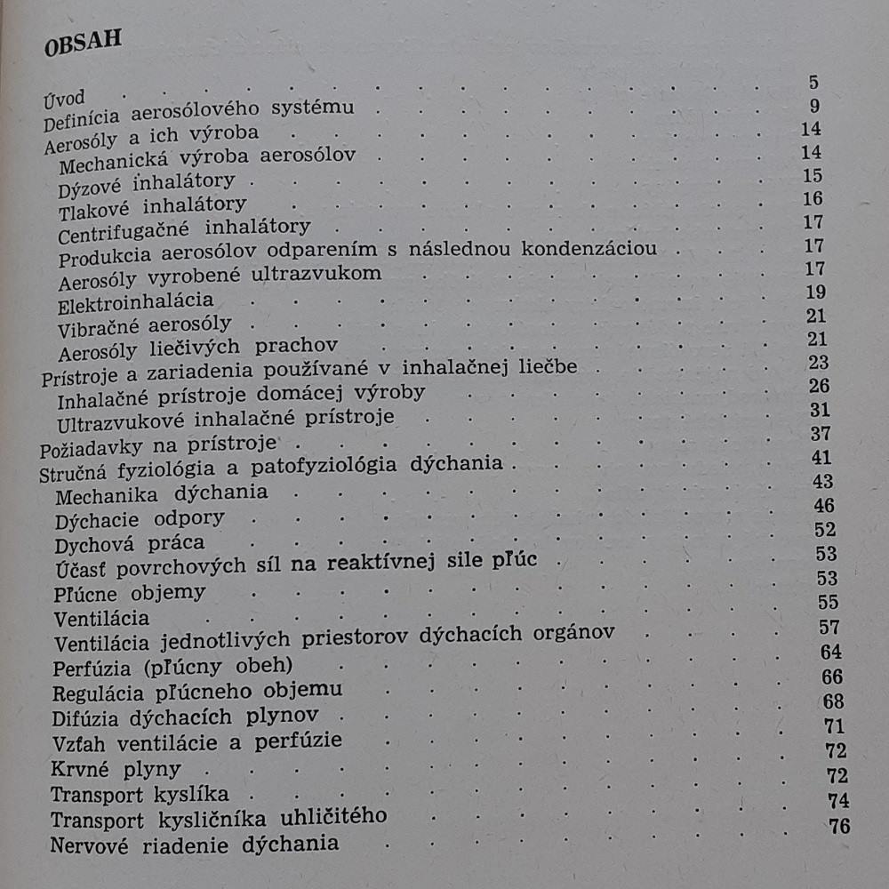 Aerosóly v liečbe chorôb dýchacích orgánov / Pre postgraduálne štúdium lekárov