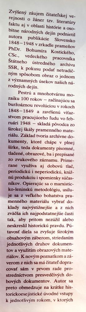 Slovensko 1848 - 1948 v zrkadle prameňov