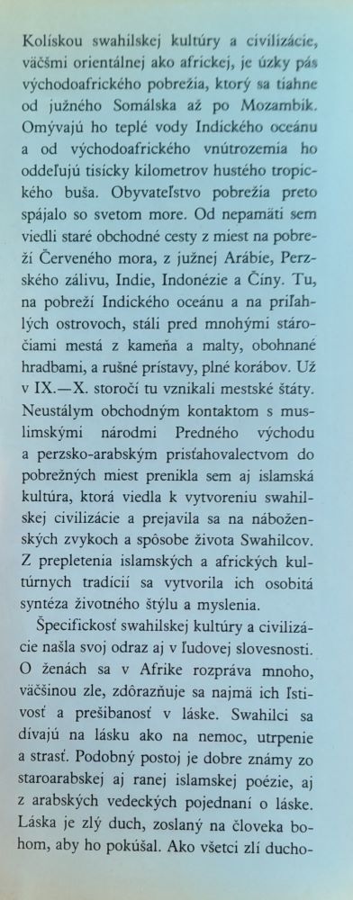 Swahilské rozprávania o láske