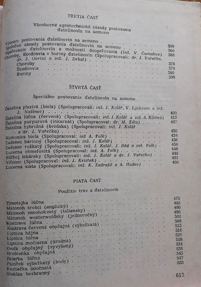 Praktické travinárstvo a ďatelinovinárstvo