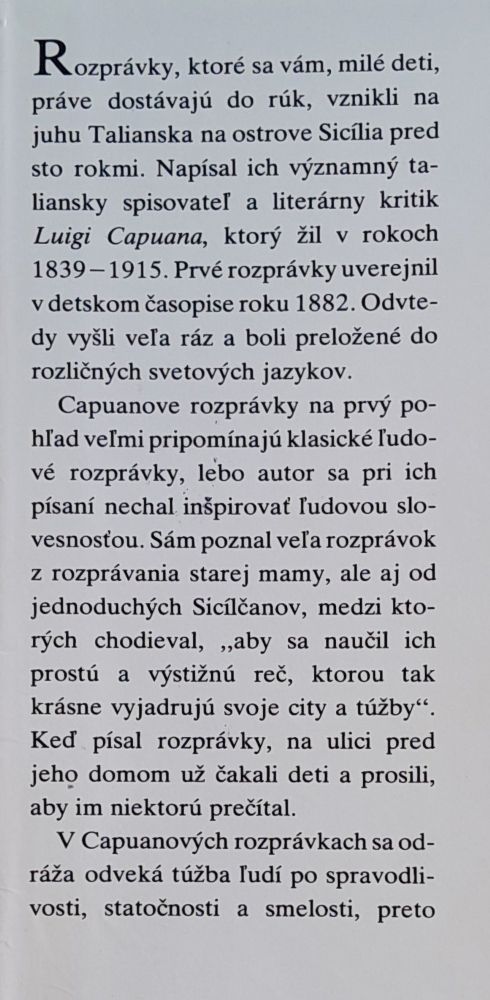 Bol raz jeden kráľ / Bola raz jedna kráľovná - Luigi Capuana