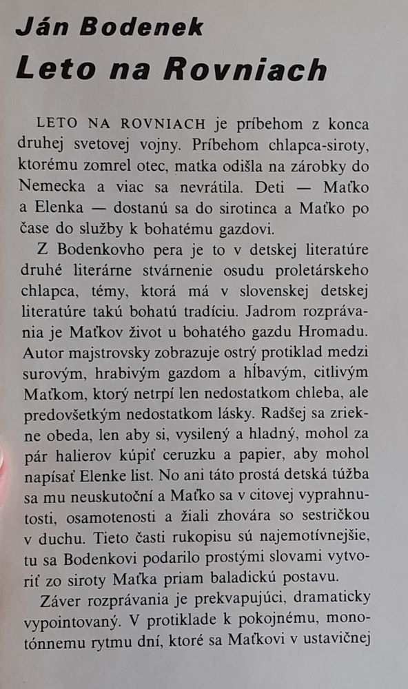 Leto na rovniach
