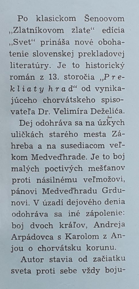 Prekliaty hrad 1. 2. / Historický román z 13. storočia