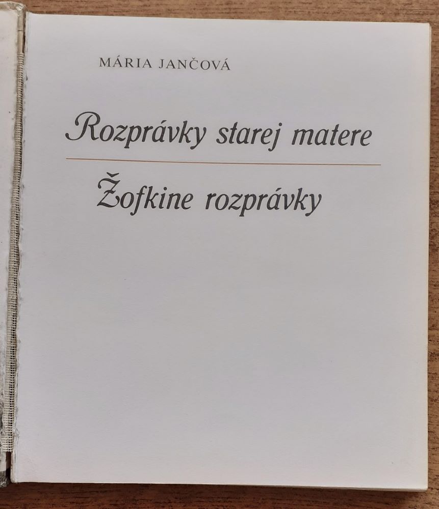 Rozprávky starej matere / Žofkine rozprávky / Vybrané spisy
