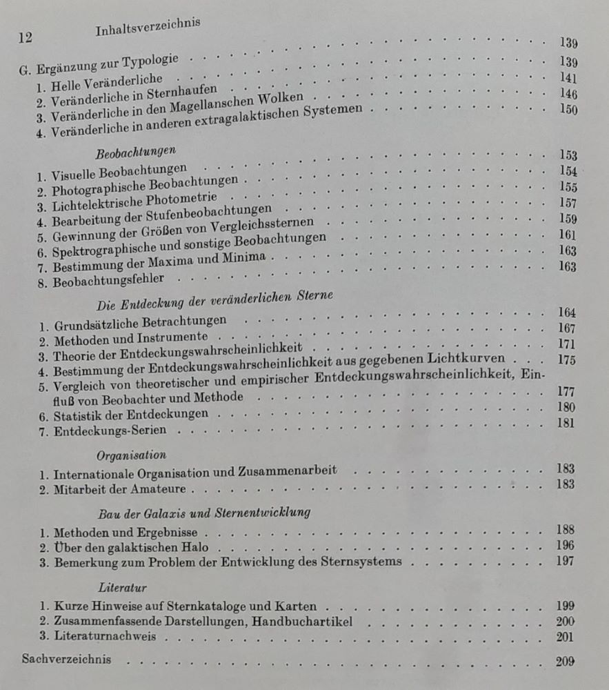 Veränderliche Sterne / Premenné hviezdy