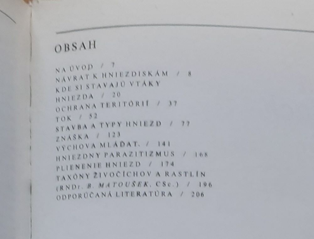 Pri vtáčích hniezdach