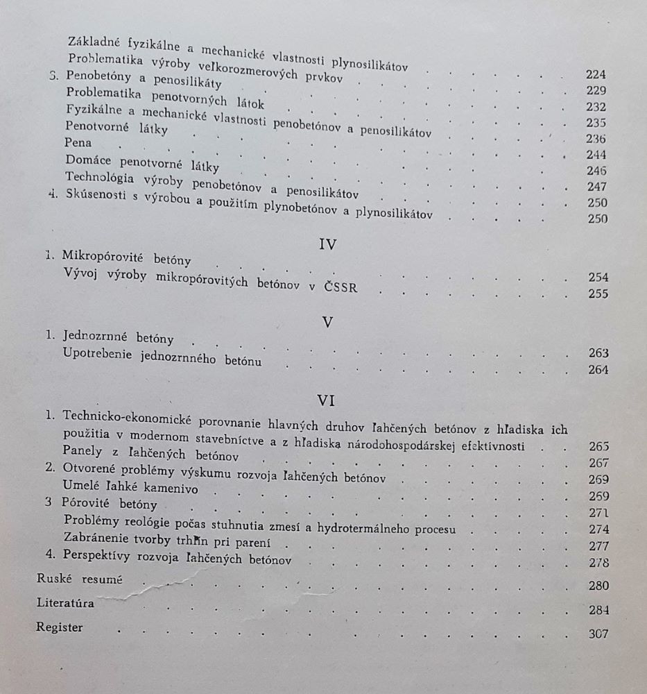 Ľahčené betóny / Výskum a problematika výroby