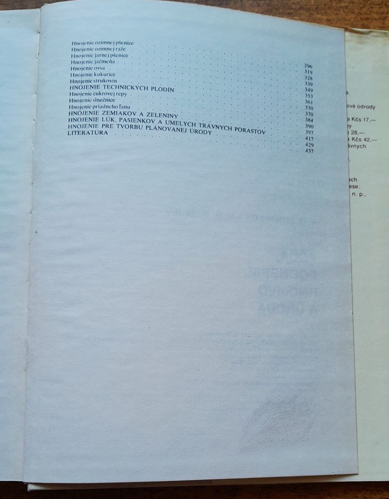 Pôda, podnebie, hnojivo a úroda / Náklad 2000 výtlačkov