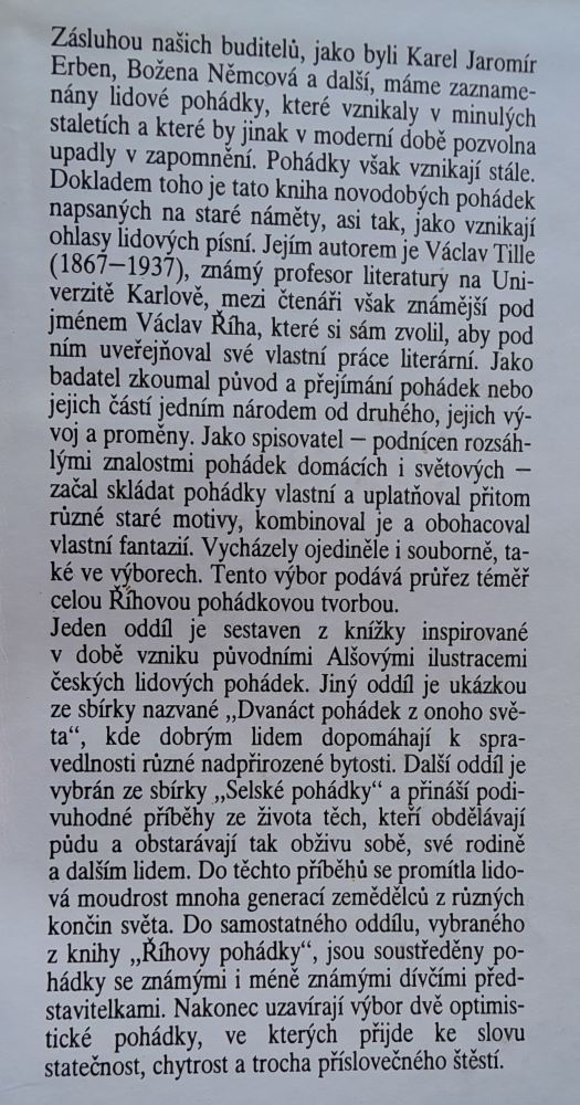 Knížka pohádek Václava Říhy / Pre deti od 8 rokov