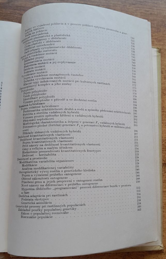 Genetika rastlín / Rastlinná výroba