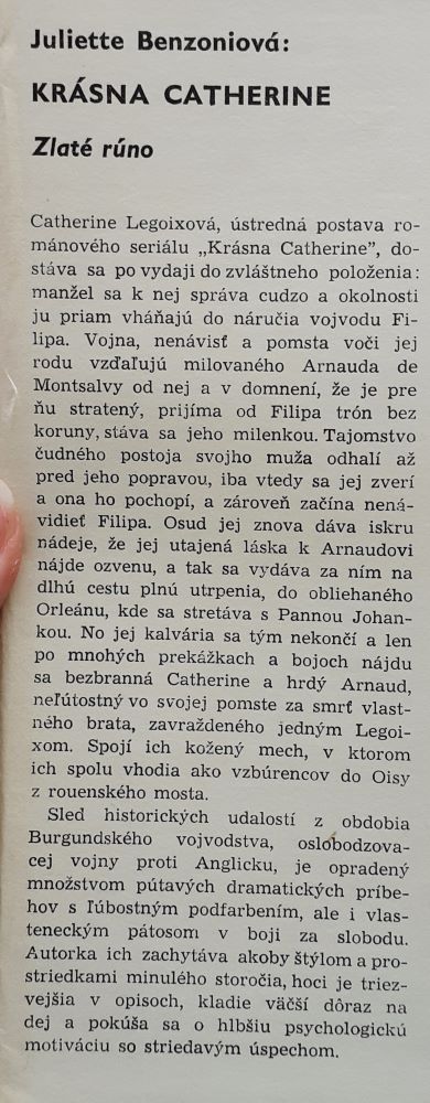 Krásna Catherine - 1. Jediná láska / 2. Zlaté rúno (Krásna Katarína)