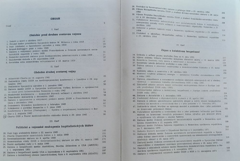 Medzinárodné právo a politika v dokumentoch