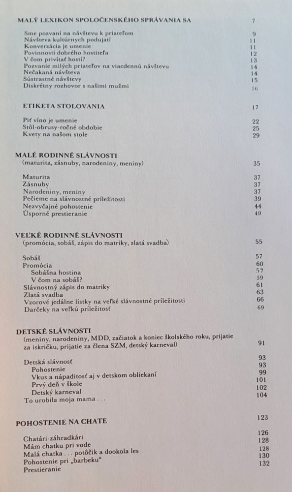 Slávnostné príležitosti / Rodina a spoločnosť