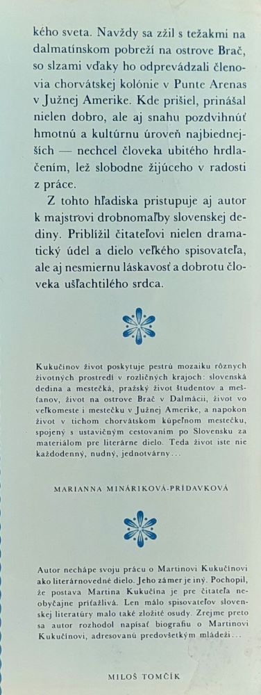 Martin Kukučín / Život pútnika / Náš človek vo svete