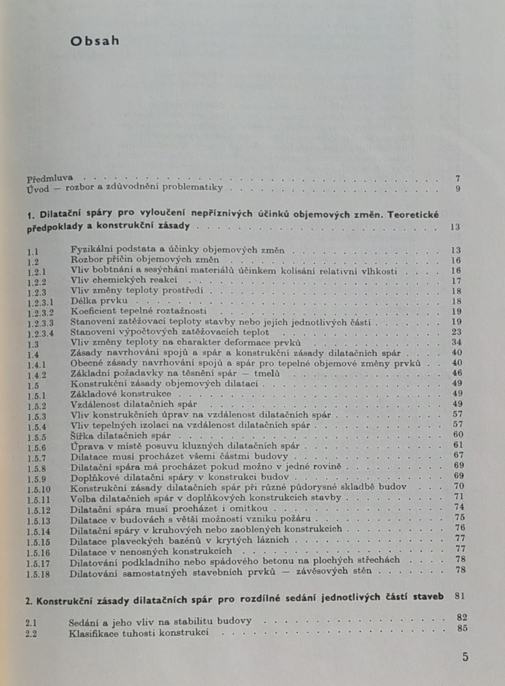 Dilatační spáry v pozemních stavbách