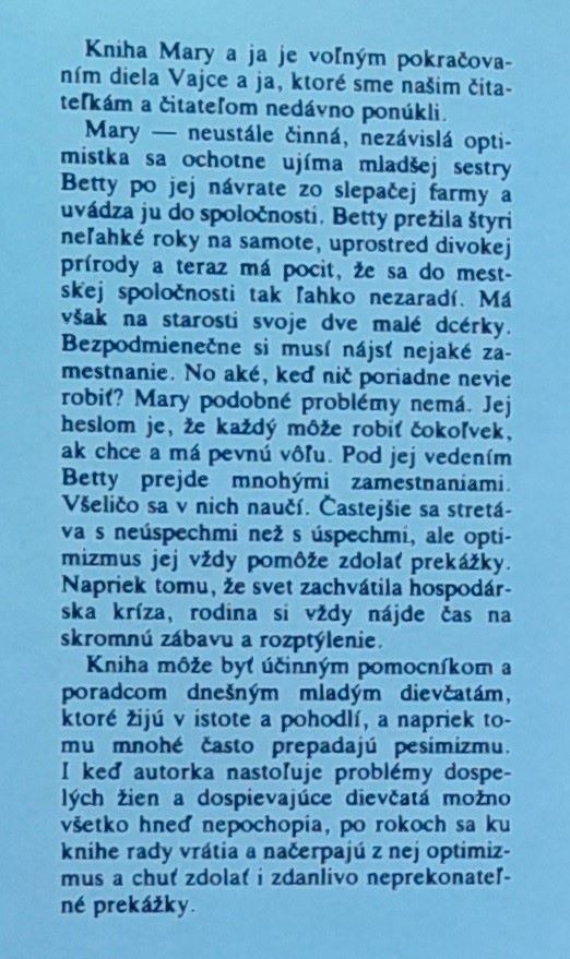 Vajce a ja / Mary a ja - voľné pokračovanie / edícia Čajka