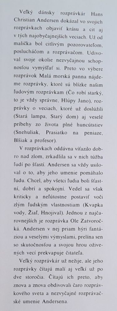 Malá morská panna - Hans Christian Andersen