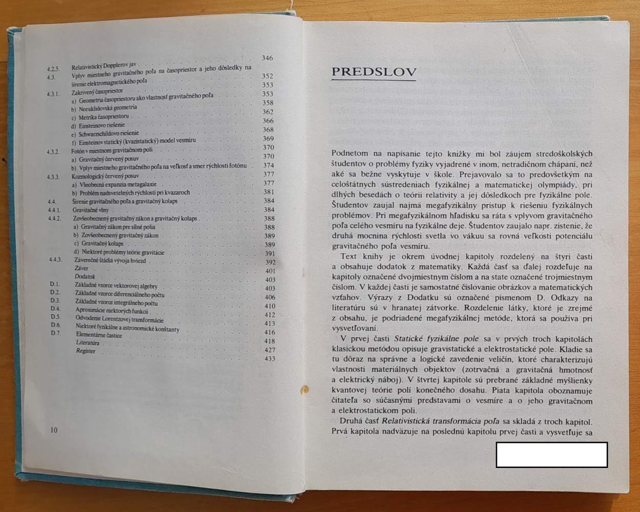 Fyzikálne pole z hľadiska teorie relativity