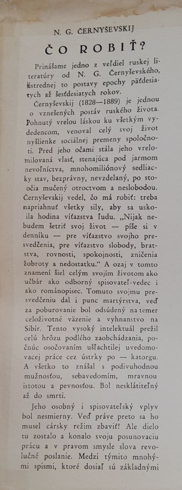 Čo robiť?
