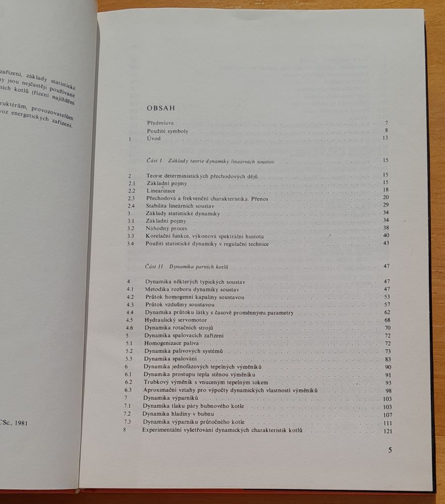 Dynamika a regulace parních kotlú
