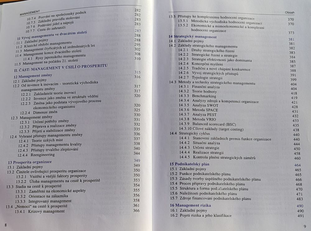 Management / Základy, prosperita, globalizace