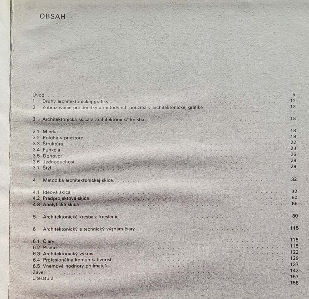 Vyjadrovacie prostriedky architektúry / Spôsoby grafického prejavu