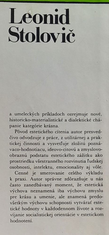 Filozofia krásna / KMČ
