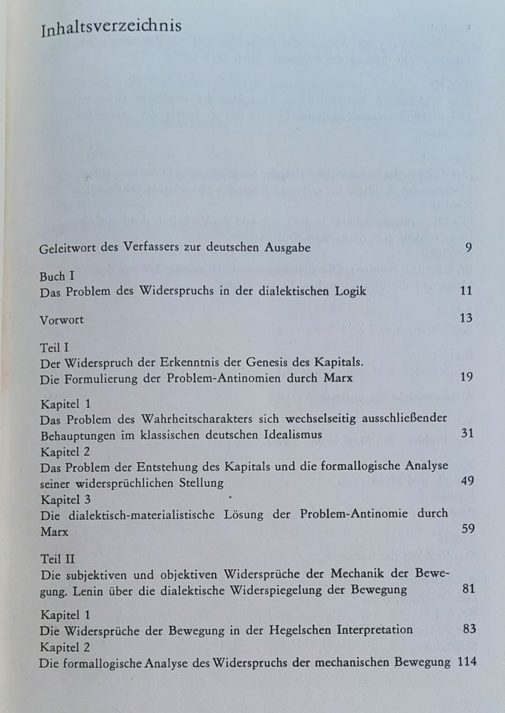 Dialektischer Widerspruch und Erkenntnislogik