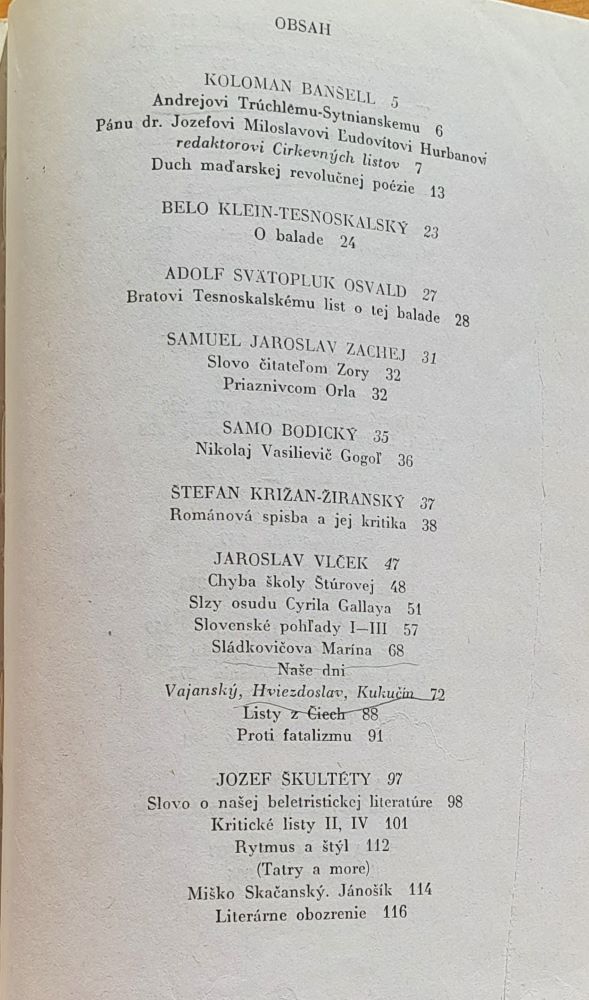 Slovenská literárna kritika 1. a 2.