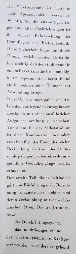 Einfuhrung in die Elektrotechnik 1.+ 2. / Leitfaden und Aufgaben